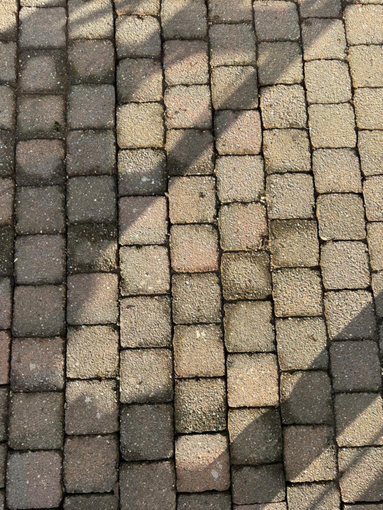Betonklinkers 14x14x8, Tuin en Terras, Tegels en Klinkers, Ophalen, Gebruikt, Klinkers, 10 m² of meer