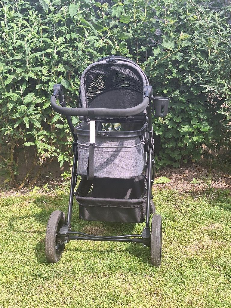 Hondenbuggy zwart/grijs, Animaux & Accessoires, Enlèvement, Comme neuf