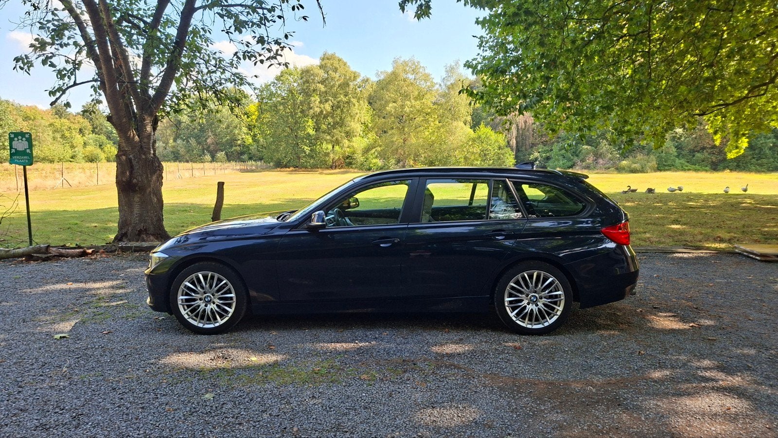 Te koop: 
BMW 318da touring, Auto's, Beige, Beige, Leder, Particulier
