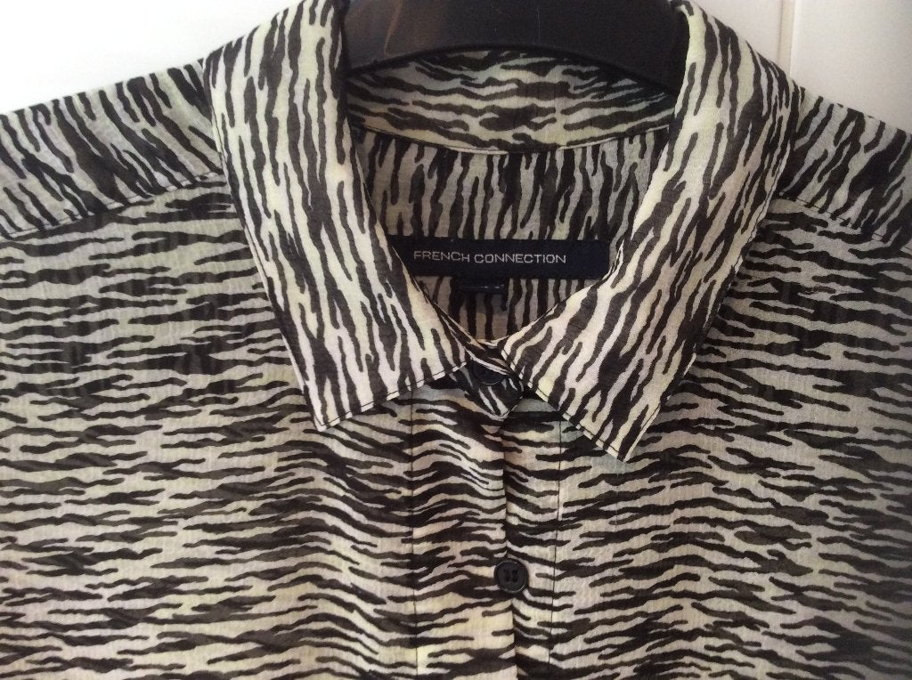 Superbe chemisier imprimé zèbre | French Connection, Taille 38/40 (M), French Connection, Enlèvement ou Envoi, Multicolore