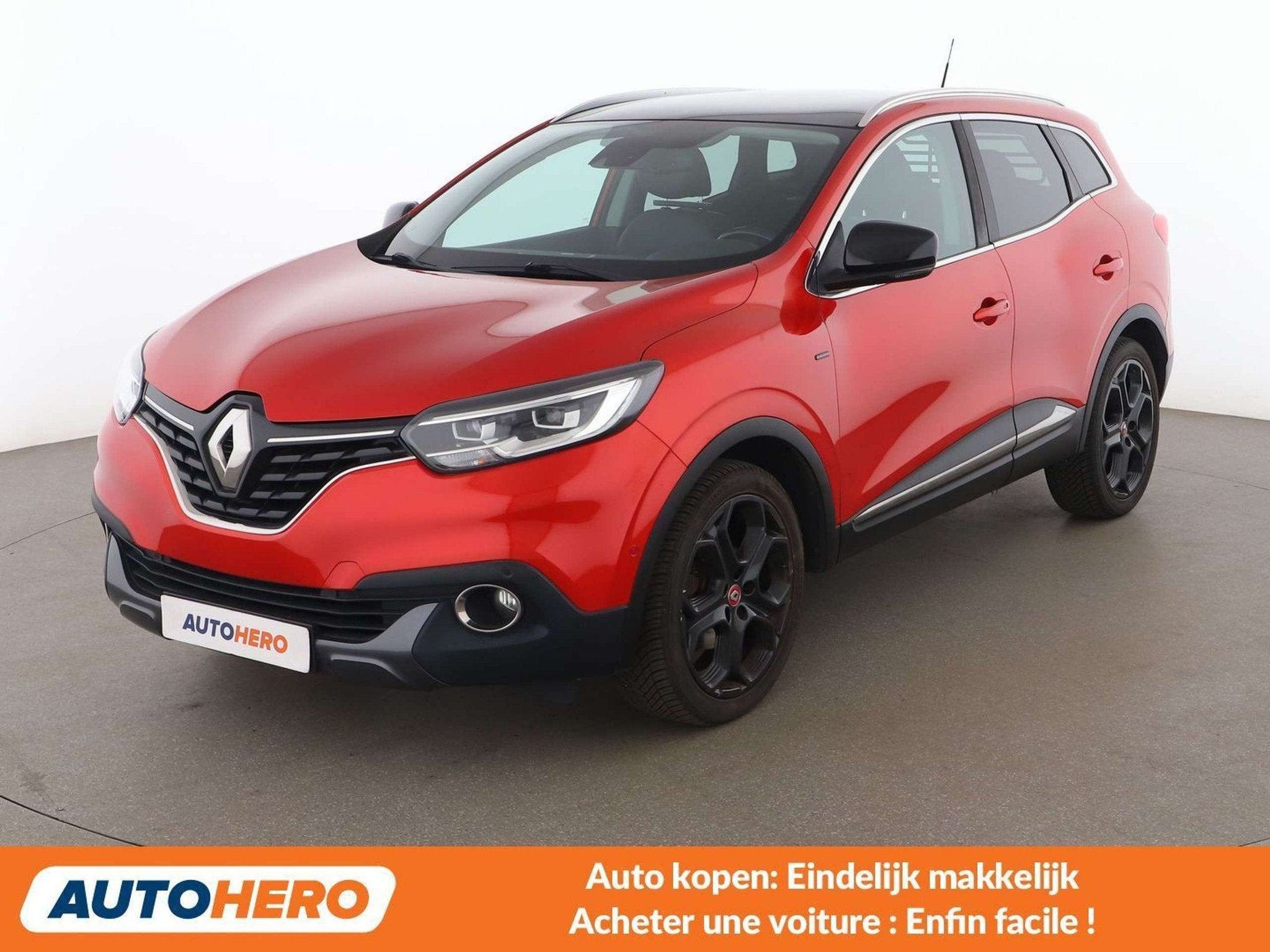 Renault Kadjar 1.2 TCe Energy Black Edition (bj 2016), Voorwielaandrijving, Gebruikt, Zwart, Leder