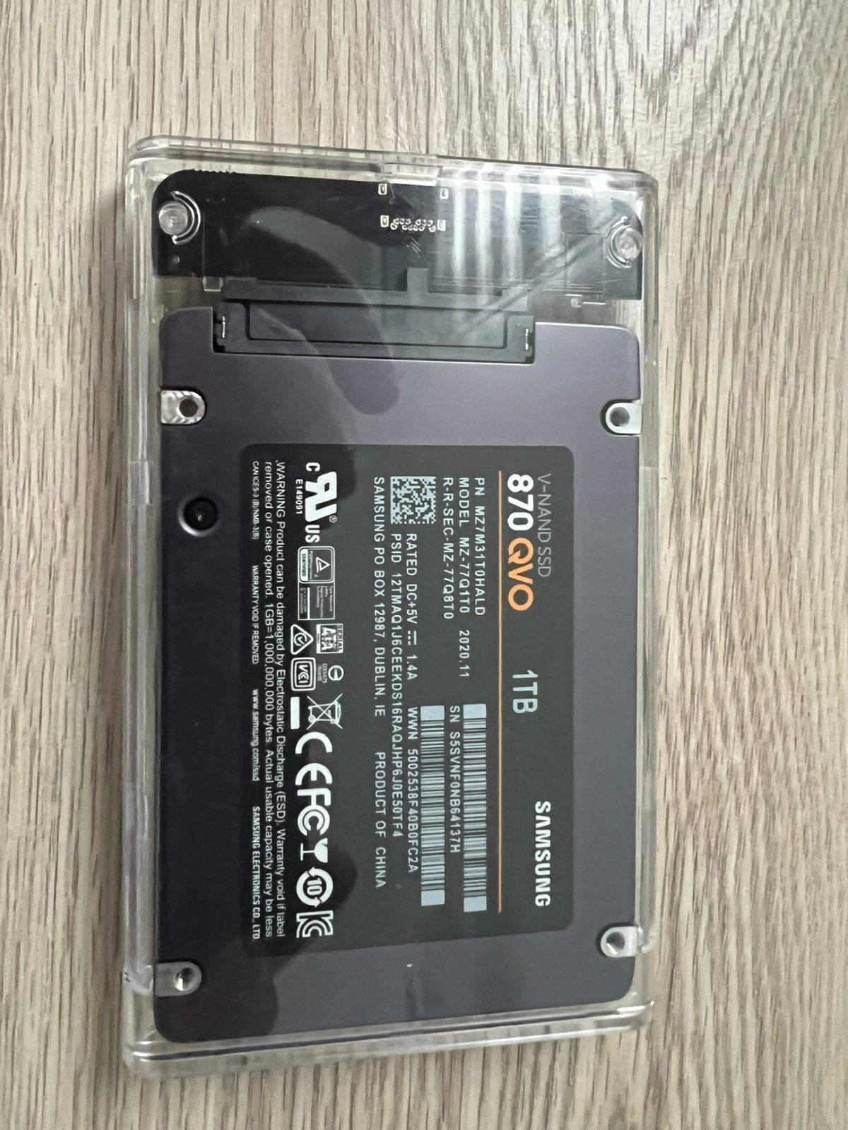 Ssd Samsung 1to, Informatique & Logiciels, Enlèvement, Comme neuf, SSD