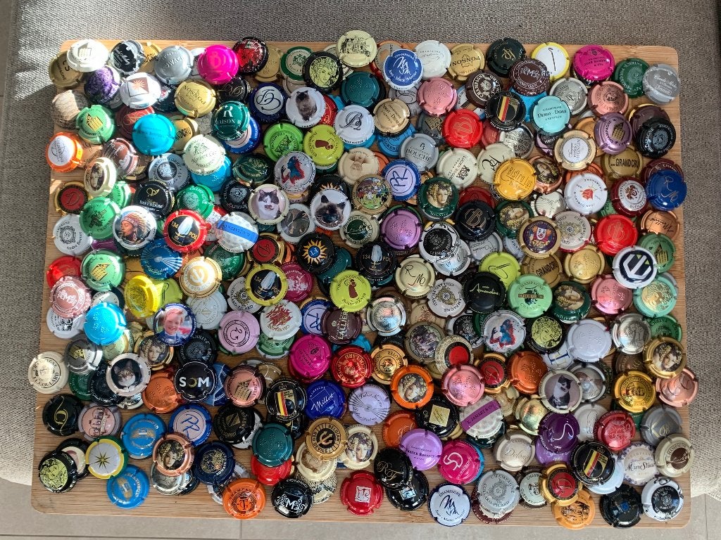 Final lot : ca 350 champagne capsules, Verzamelen, Ophalen of Verzenden