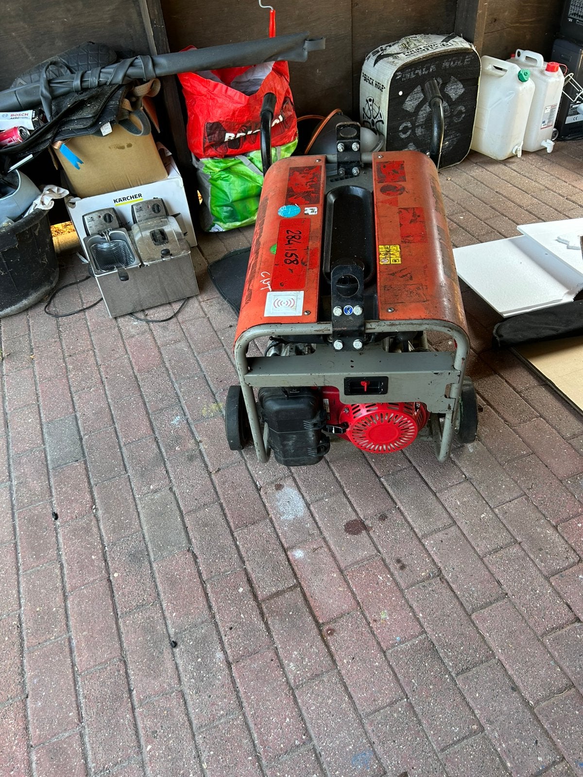 Honda generator benzine, Doe-het-zelf en Bouw, Ophalen, Gebruikt