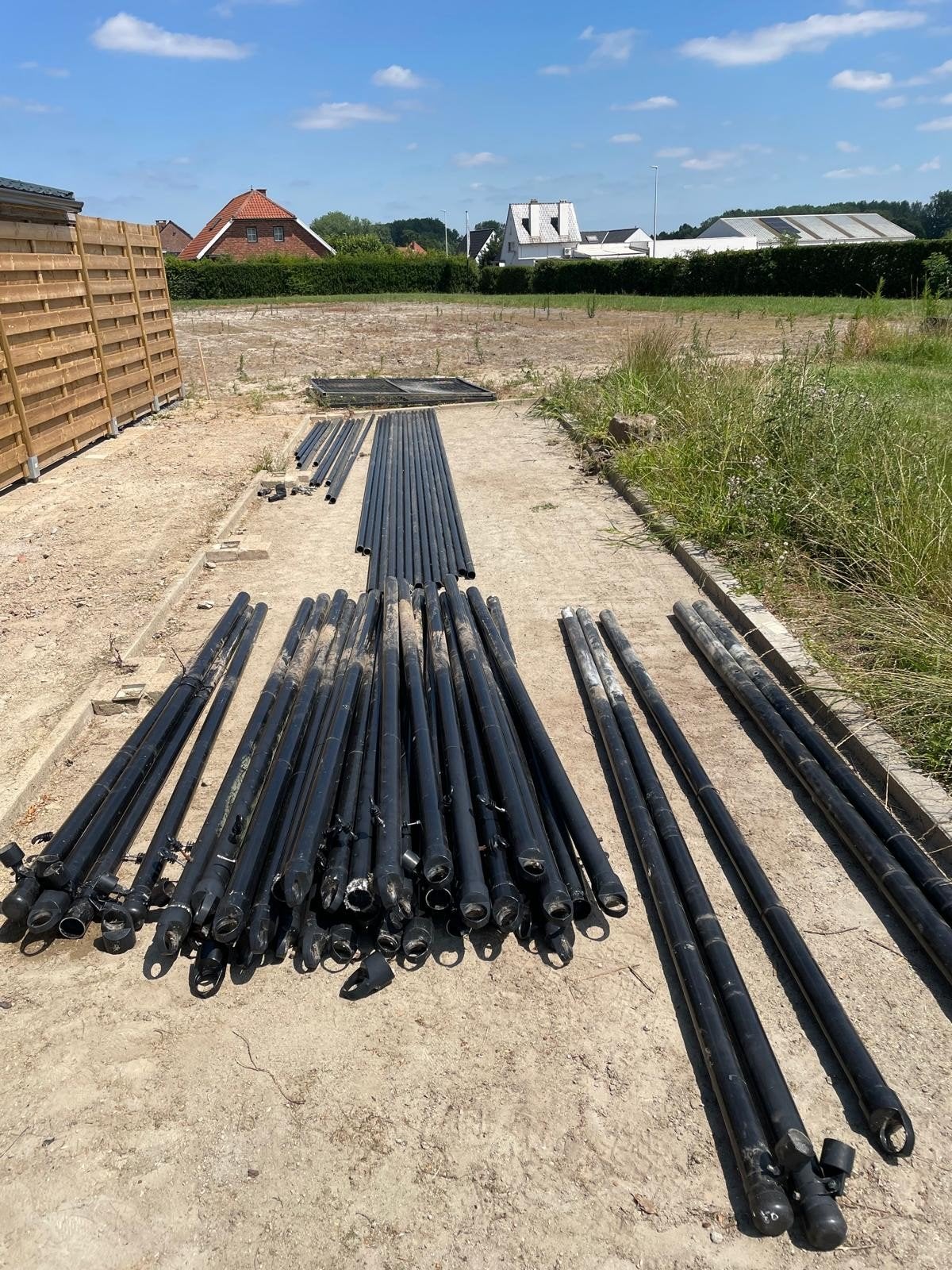 Heras afsluitingen 100m en ook poort 3m2x delen 150