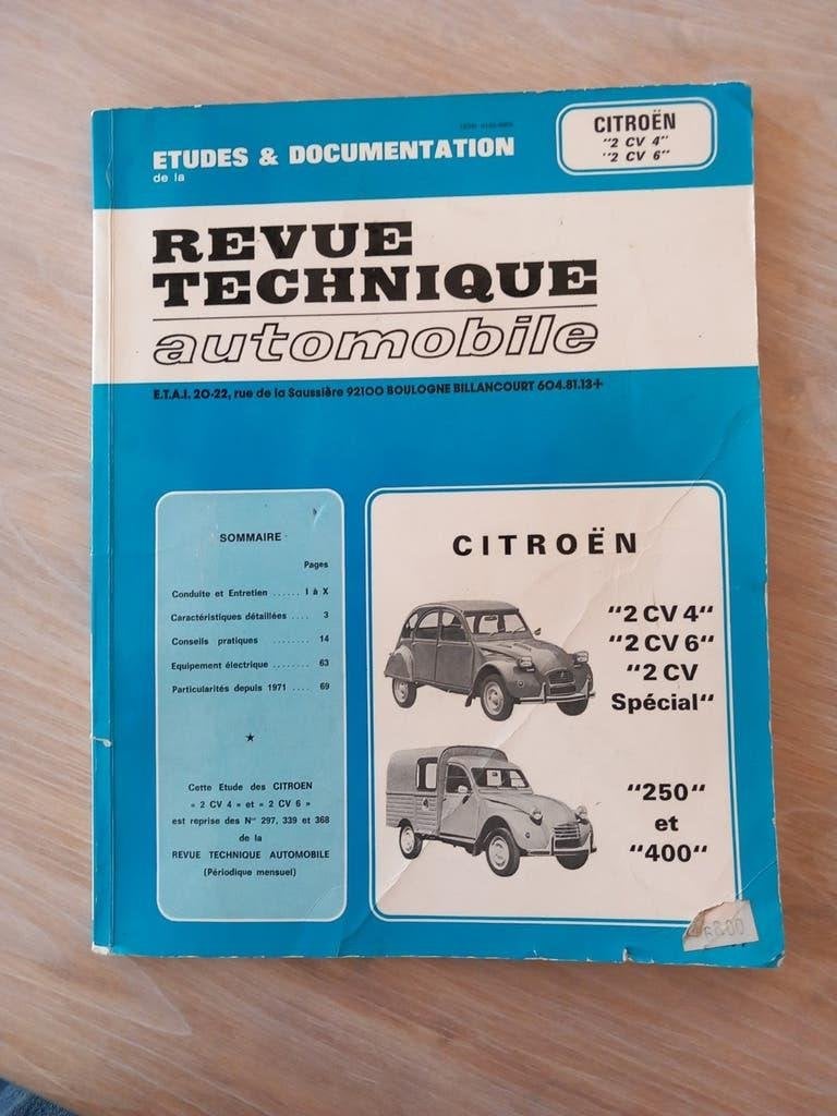 Citroën 2cv  revue technique, Autos : Pièces & Accessoires, Enlèvement ou Envoi, Citroën