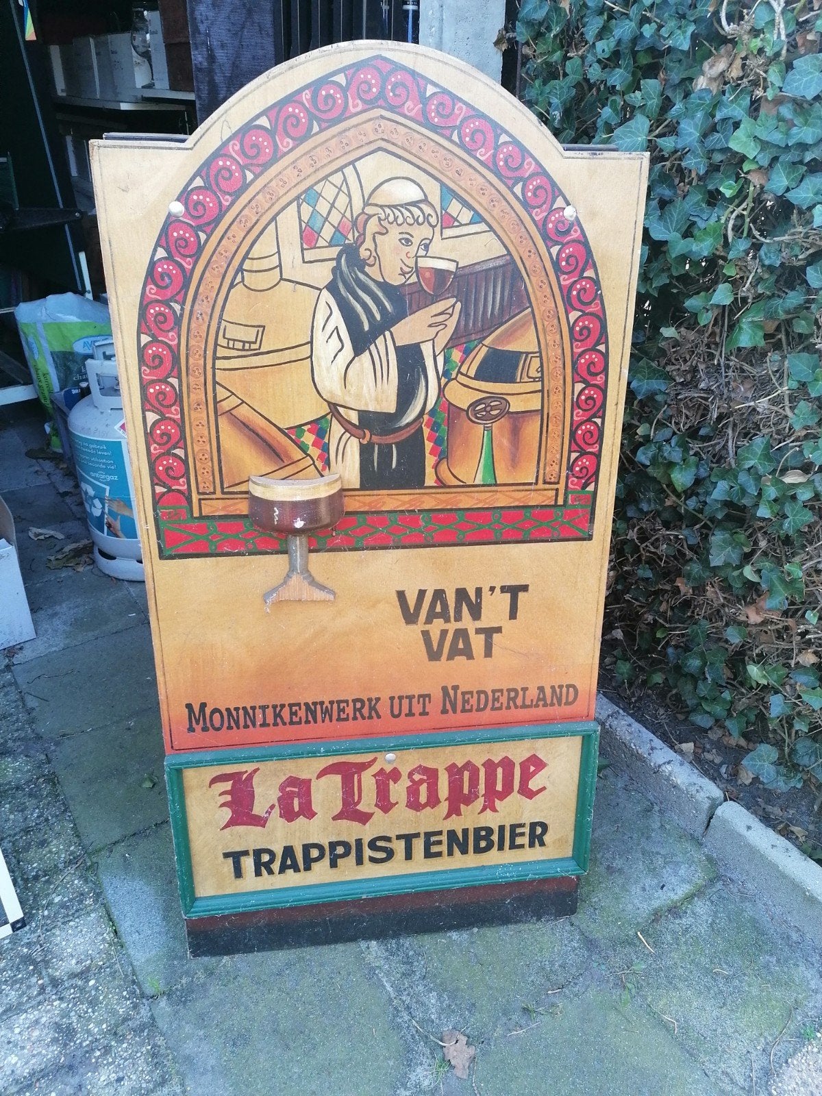 Apart reklamepaneel La Trappe-Trappistenbier., Ophalen, La Trappe