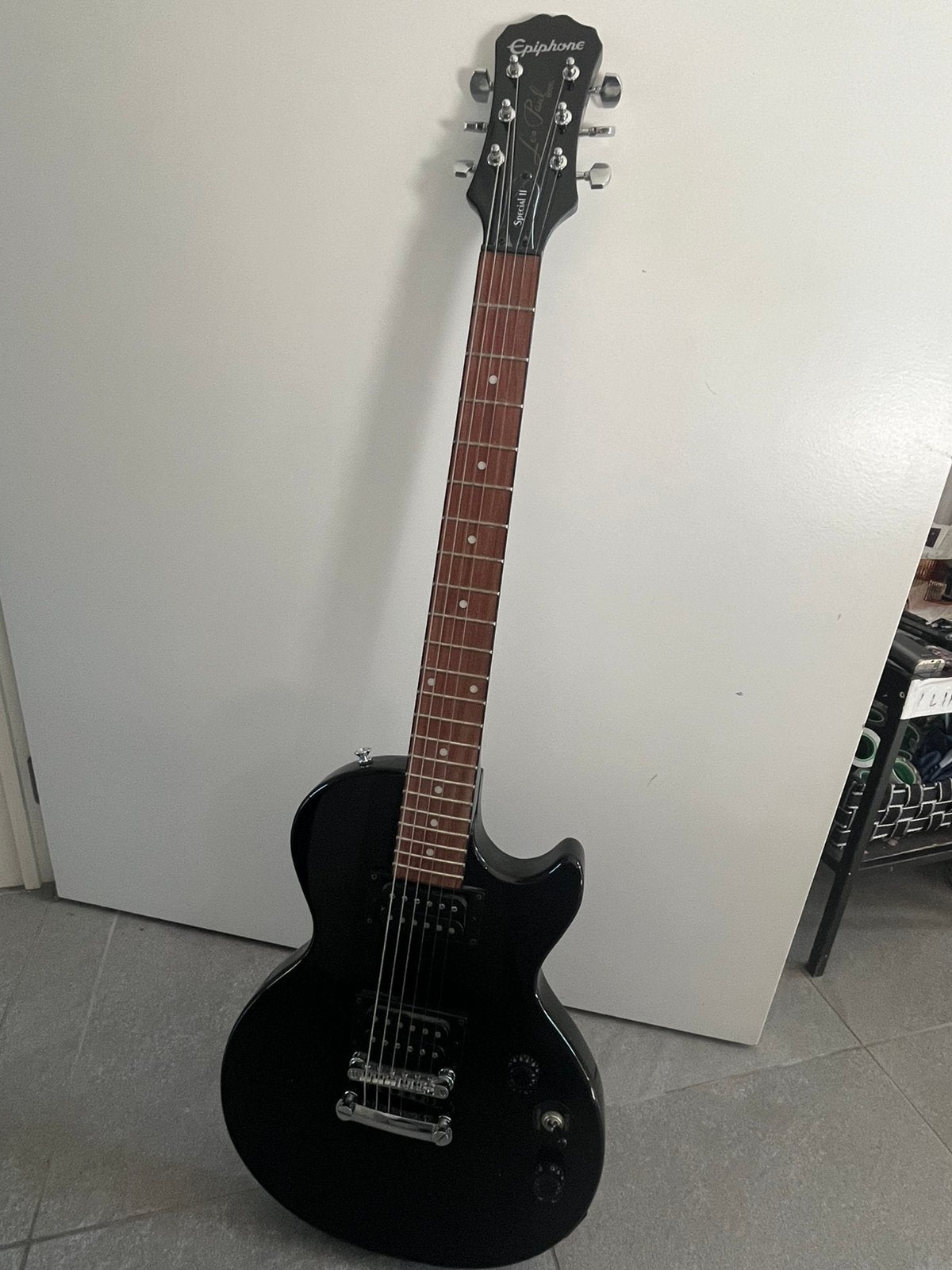 Epiphone les paul model zwart, Neuf, Epiphone, Avec ampli, Enlèvement
