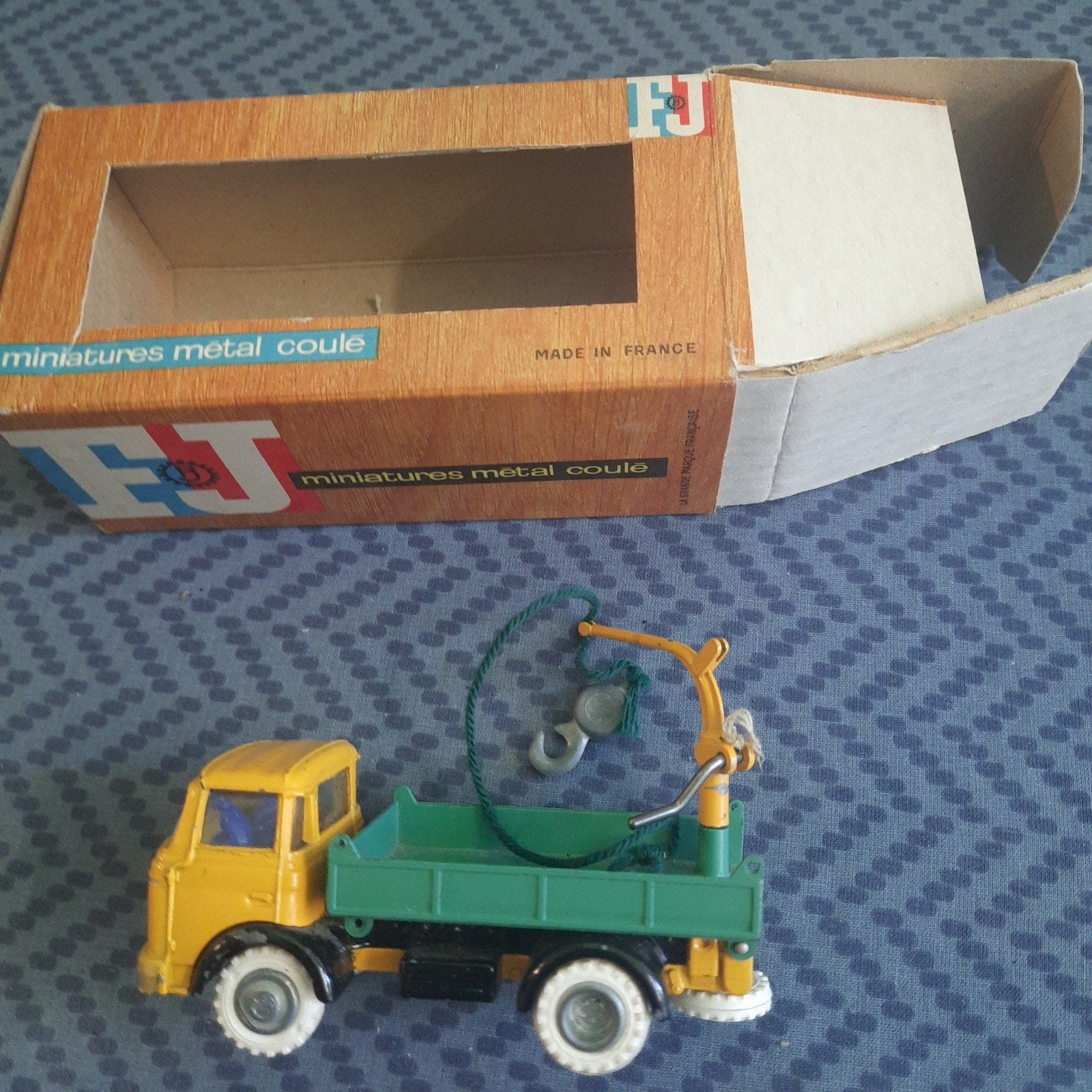 FJ= FRANCE JOUETS*CA. 1:60 *CAMION-GRUE BERLIET GAK *VINTAGE, Enlèvement, Neuf, Bus ou Camion, Autres marques