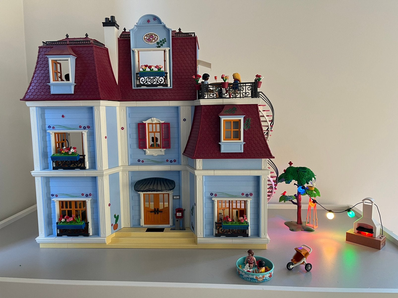 Playmobil herenhuis incl. meubilair, Kinderen en Baby's, Speelgoed | Poppenhuizen, Ophalen, Zo goed als nieuw