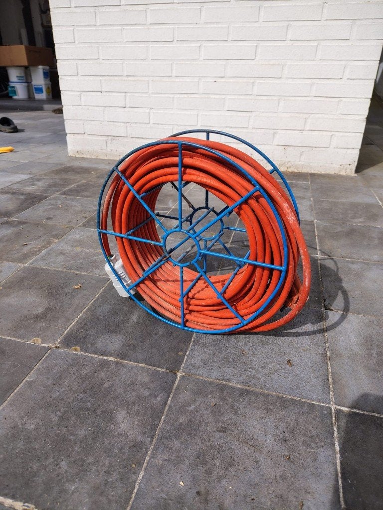 verlengsnoer op haspel, Doe-het-zelf en Bouw, Ophalen, Gebruikt, Kabel of Snoer