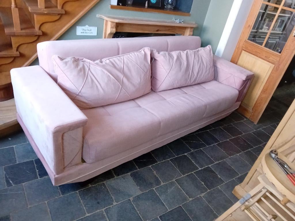 Zetelbed _slaapbank, Ophalen, Gebruikt, 90 cm, Tweepersoons