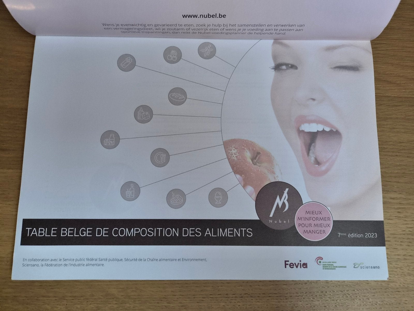 table belge de composition des aliments, Ophalen of Verzenden, Nieuw