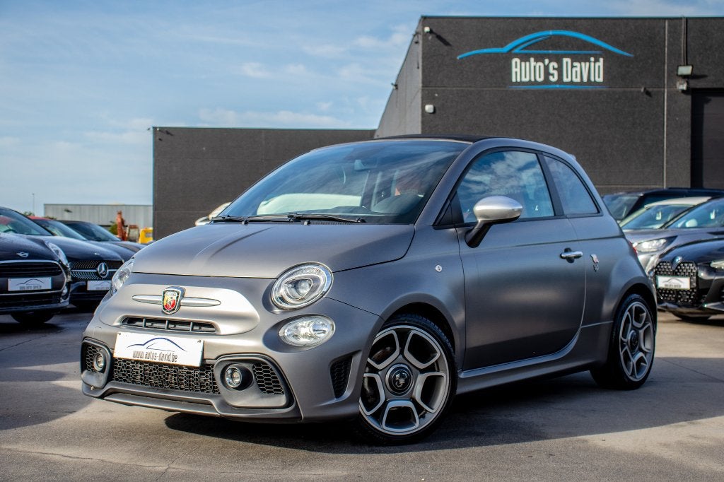 Abarth 595 Turismo Cabrio 1.4 T-Jet 1 PROPRIÉTAIRE HISTORIQU, Autos, Cuir, Argent ou Gris, Achat, Euro 6