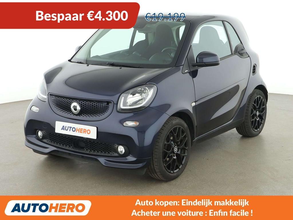 Smart Fortwo 0.9 Turbo Basis passion (bj 2019, automaat), Automaat, 898 cc, Blauw, 90 pk