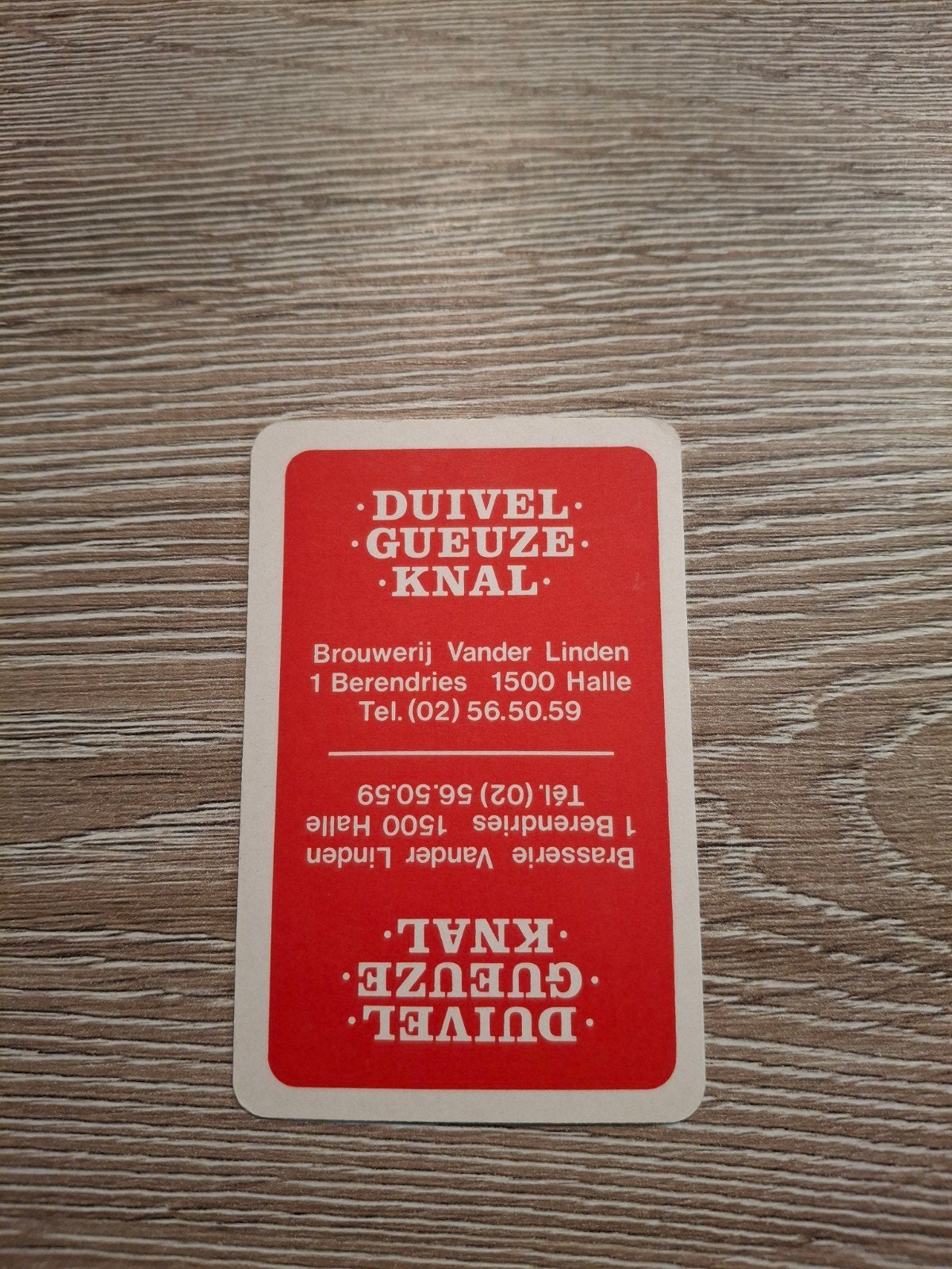 oude speelkaart duivel gueuze knal, Verzamelen, Ophalen of Verzenden