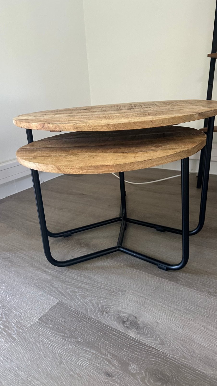 Table d'appoint en métal naturel SCROOGE 75x75cm, Enlèvement, Comme neuf, Métal