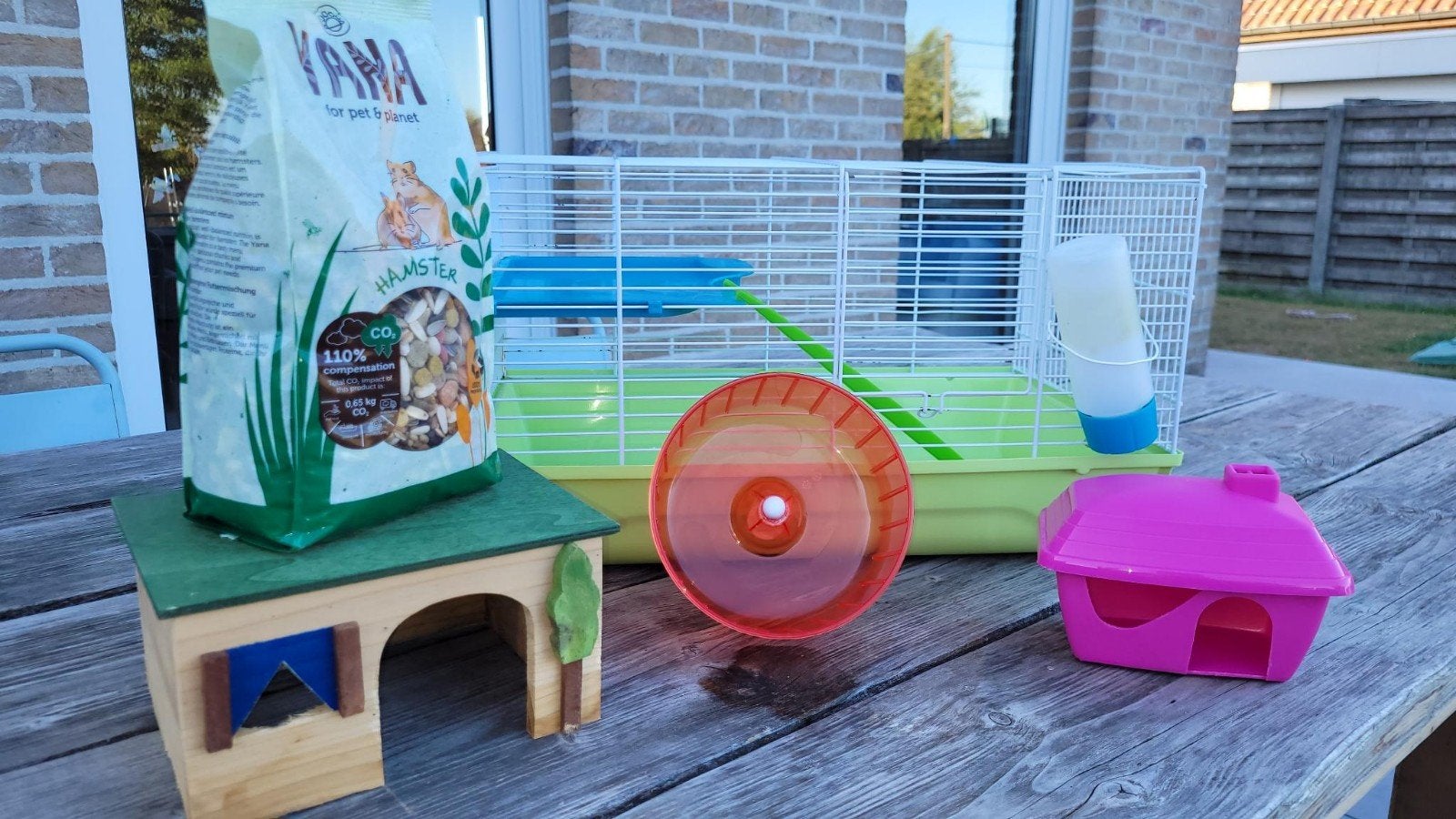 Hamsterkooi met toebehoren, Dieren en Toebehoren, Kooi, Minder dan 75 cm, Hamster, Ophalen