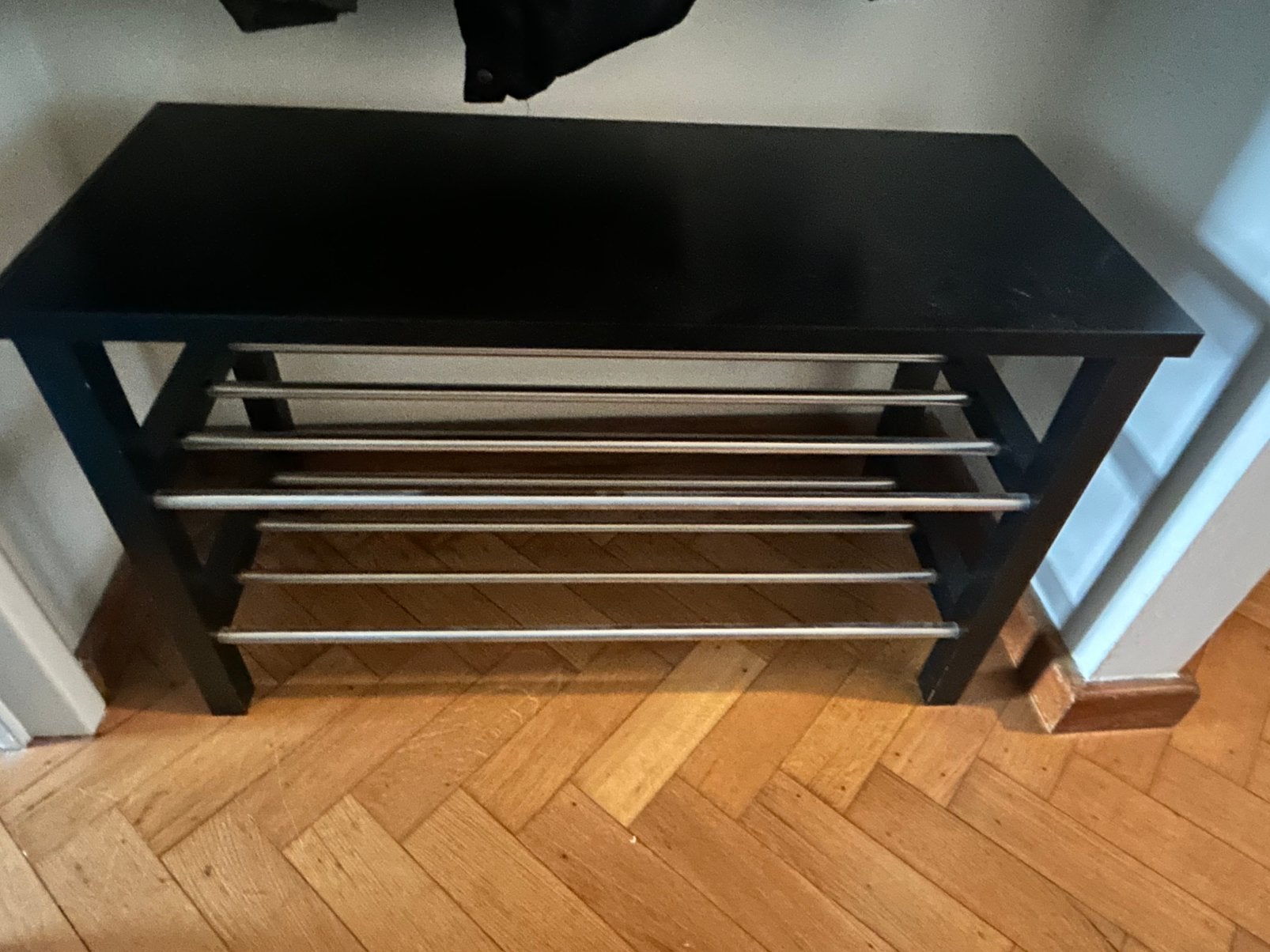 Banc avec étagère à chaussures TJUSIG, Enlèvement, Comme neuf