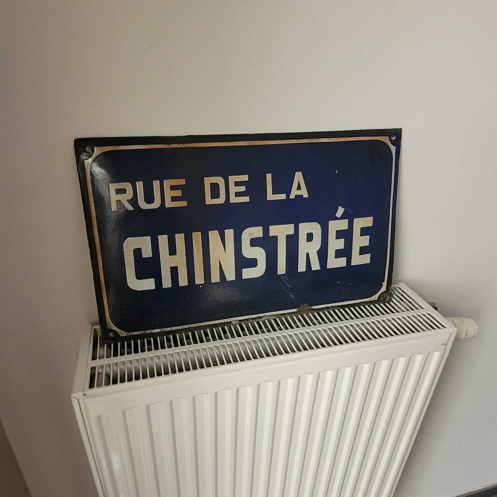 plaque émaillée de rue, Antiquités & Art, Enlèvement ou Envoi