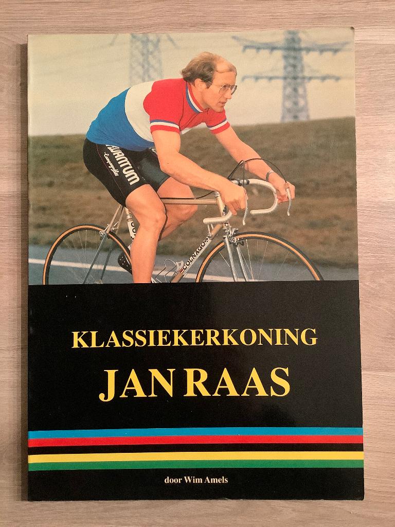Boek wielrennen - Klassiekerkoning Jan Raas, Lopen en Fietsen, Ophalen of Verzenden, Zo goed als nieuw, Wim Amels