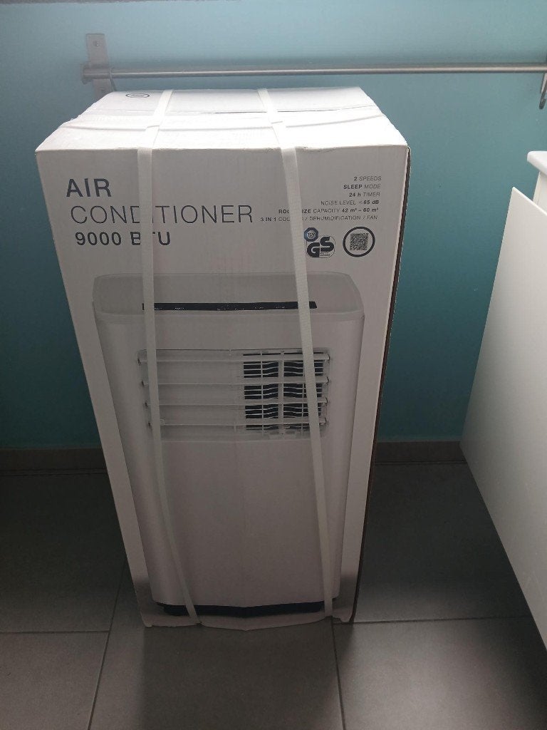 Airco mobile neuf, Electroménager, Climatiseurs, Neuf, Climatiseur mobile, Moins de 60 m³, 2 vitesses, Refroidissement et Déshumidification
