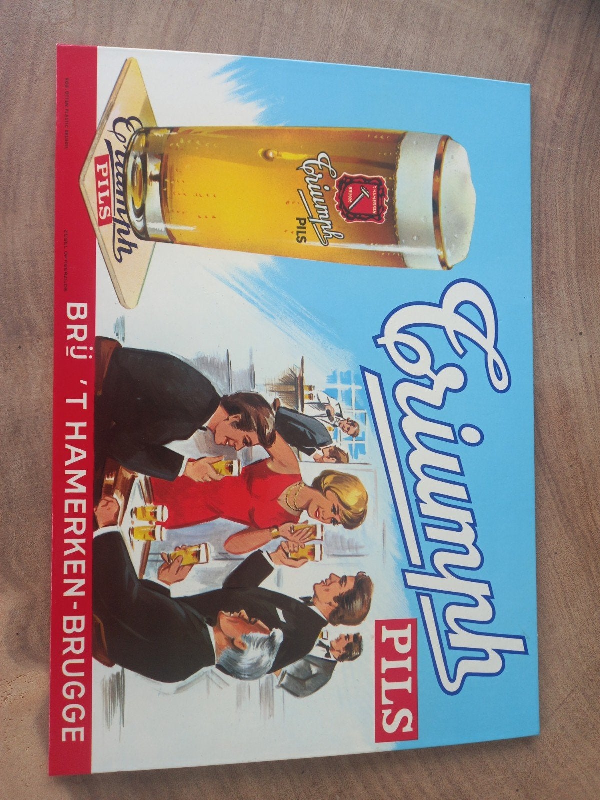 brouwerij 't hamerken, Verzamelen, Ophalen, Zo goed als nieuw, Reclamebord, Plaat of Schild