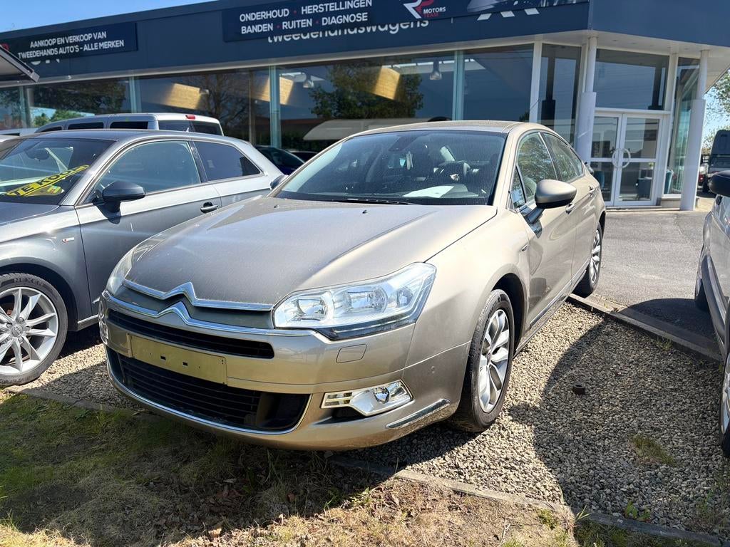 CITROEN C5 1.6 THP Exclusive/ BENZINE/ EURO5, Auto's, Voorwielaandrijving, Euro 5, Zwart, Leder en Stof