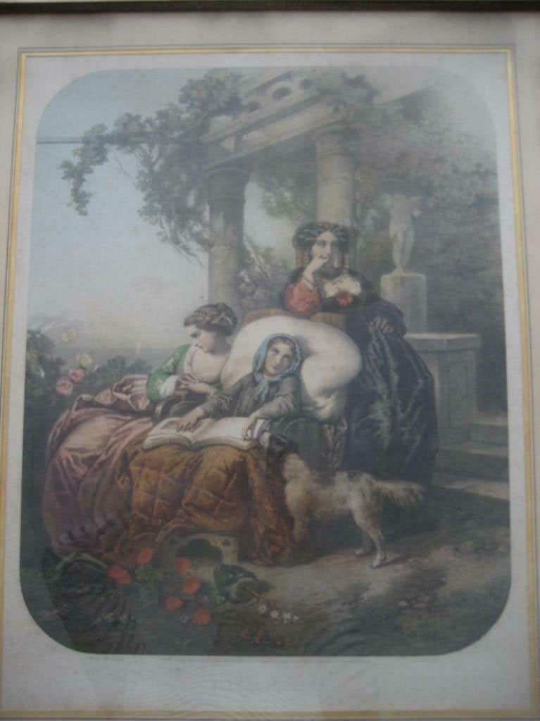 Litho: 'Fleurs Malades', Compte Calix (Régnier), Antiek en Kunst, Kunst | Litho's en Zeefdrukken, Ingelijst, Ophalen, Personages en Fantasiefiguren