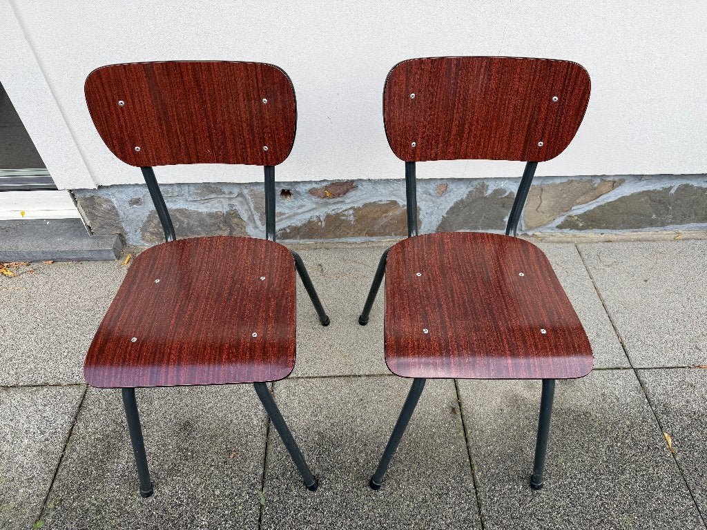 2 vintage schoolstoelen, Ophalen