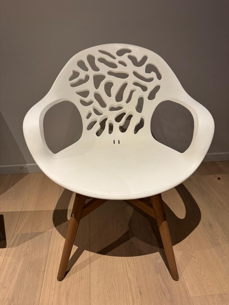 Stoel te koop, Huis en Inrichting, Stoelen, Ophalen, Wit, Eén, Hout