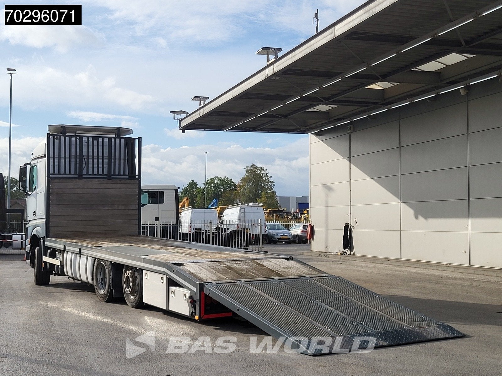 Mercedes Actros Actros 2543 6X2 NL-Truck Machine transporter, Automaat, Stof, Euro 6, Wit