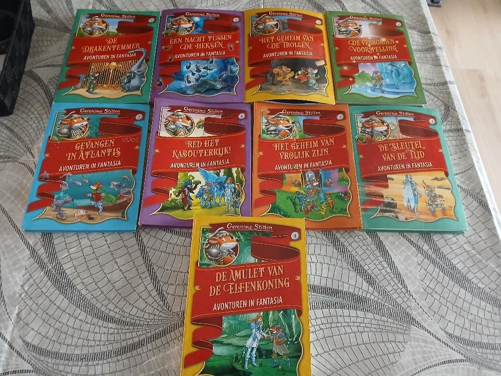 9 boeken geronimo stilton reeks fantasia nieuw, Ophalen, Nieuw, Geronimo Stilton, Sprookjes