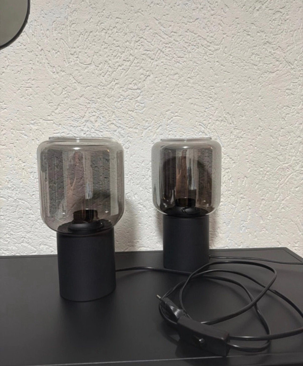 Tafellamp, Noir, Enlèvement, Comme neuf, Lampe de chevet