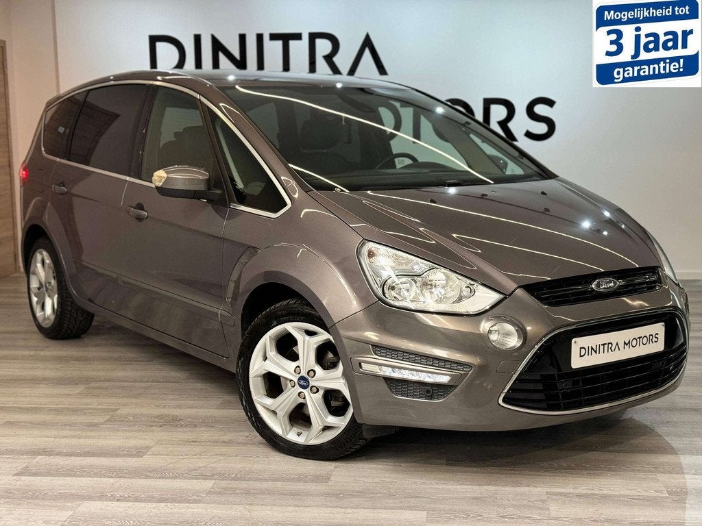 Ford S-Max 1.6 Turbo Titanium - Navi/Cruise/Memory Zetels/*T, Auto's, Ford, Gebruikt, Zwart, 5 deurs, Overige carrosserie