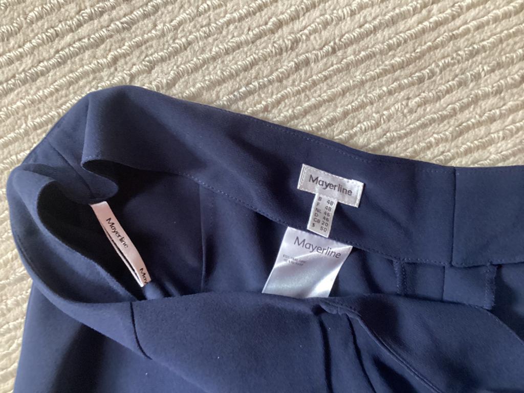 Nieuwe broek Mayerline, maat 48, Enlèvement, Neuf, Taille 46/48 (XL) ou plus grande, Bleu