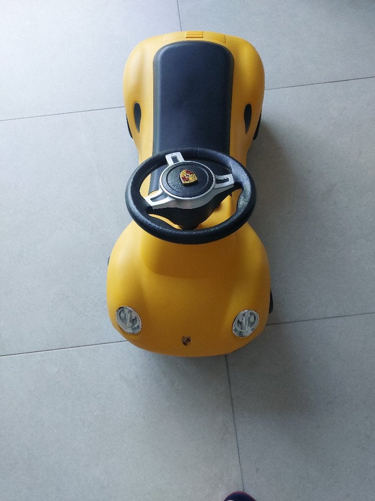 Porsche jaune pour enfant, Enlèvement, Comme neuf