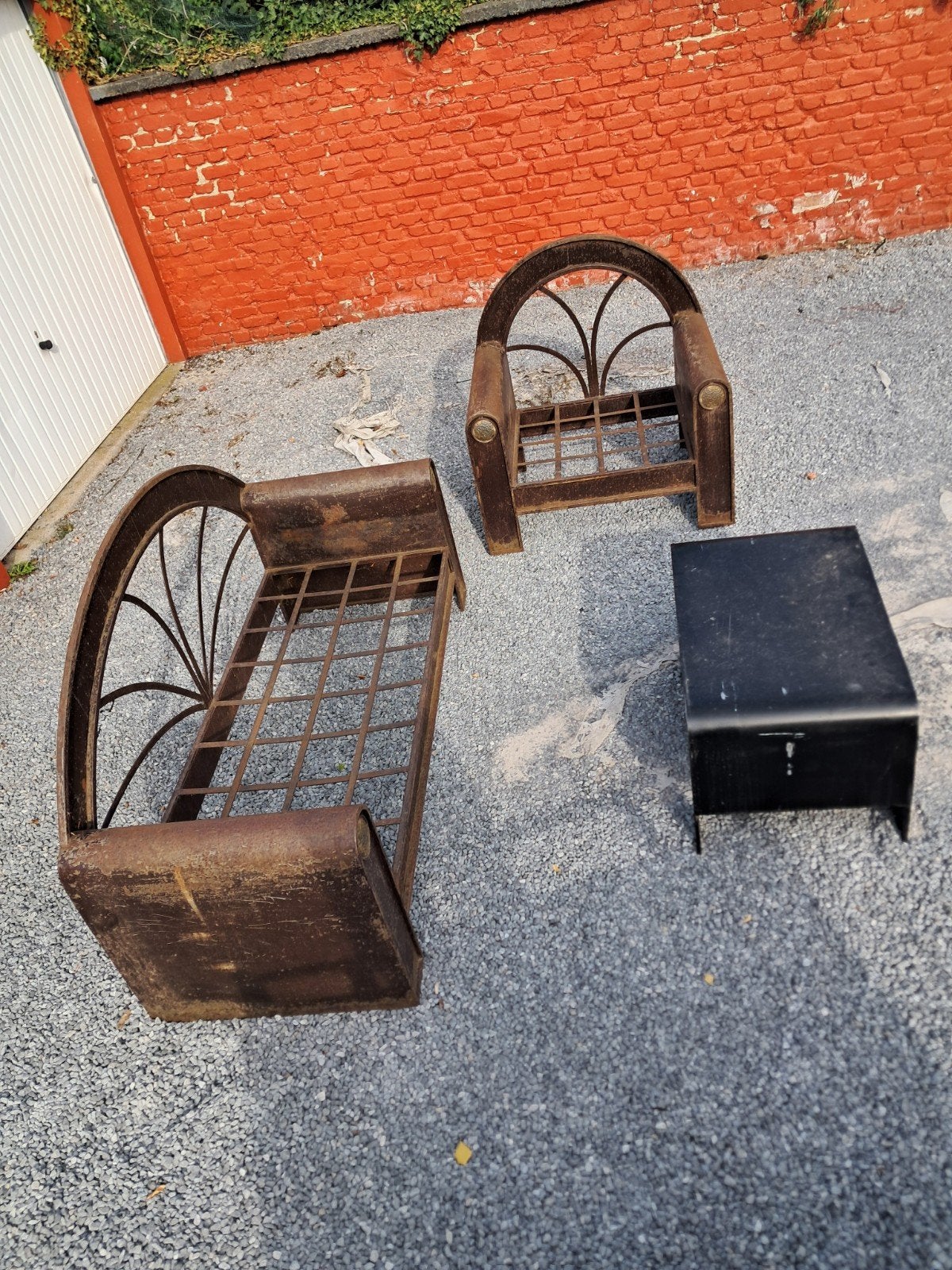 Salon de  jardin en fer super etas 200 e, Jardin & Terrasse, Enlèvement
