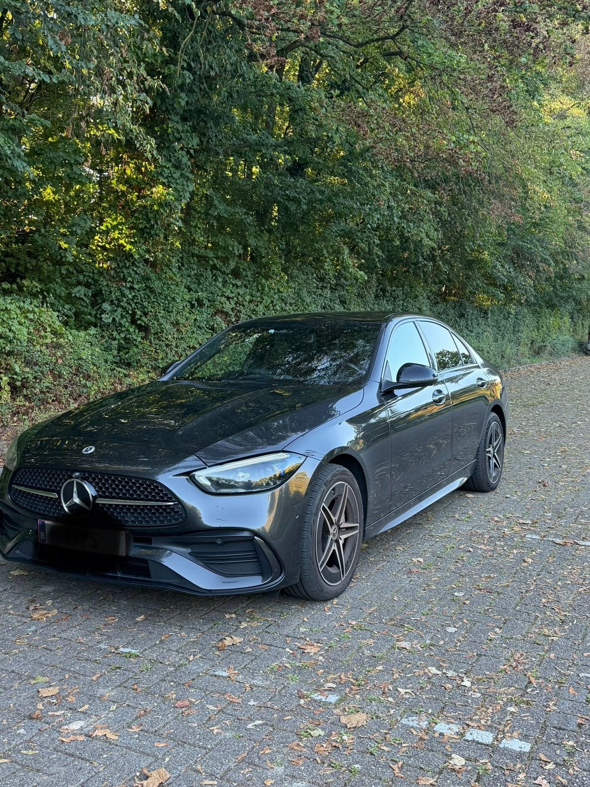 Te koop: Mercedes-Benz C 300 e AMG – 2021 – 173.115 km, Auto's, 4 cilinders, 0 kg, 2080 kg, Leder