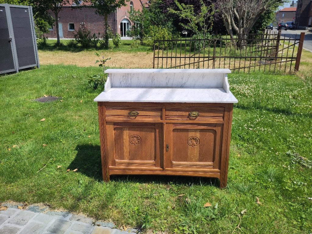 Meuble lavabo ancien (début XXe), Maison & Meubles, Enlèvement, Comme neuf