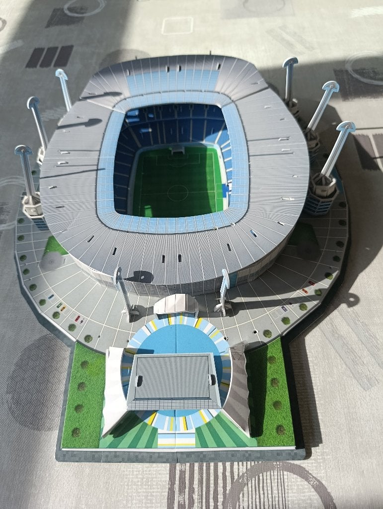Manchester City maquette stadion, Ophalen