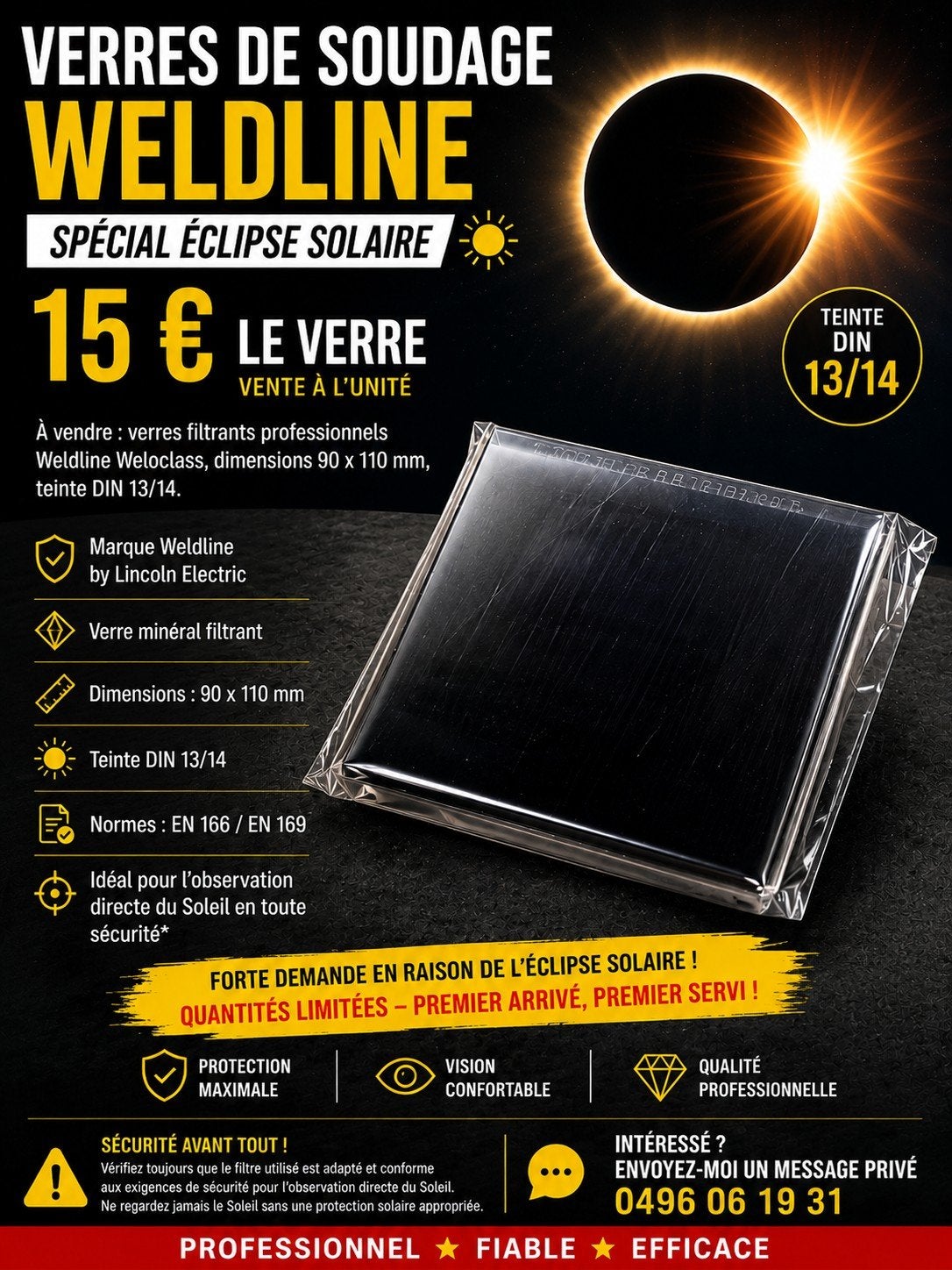 eclipse solaire, Bricolage & Construction, Lunettes de protection, Enlèvement