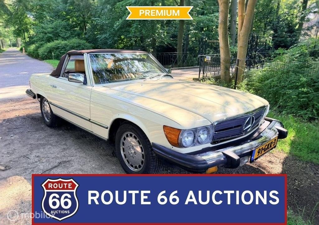Mercedes-Benz 380 SL | 1983 | Route 66 Auctions, Zwart, Mercedes-Benz, Bedrijf, Handgeschakeld