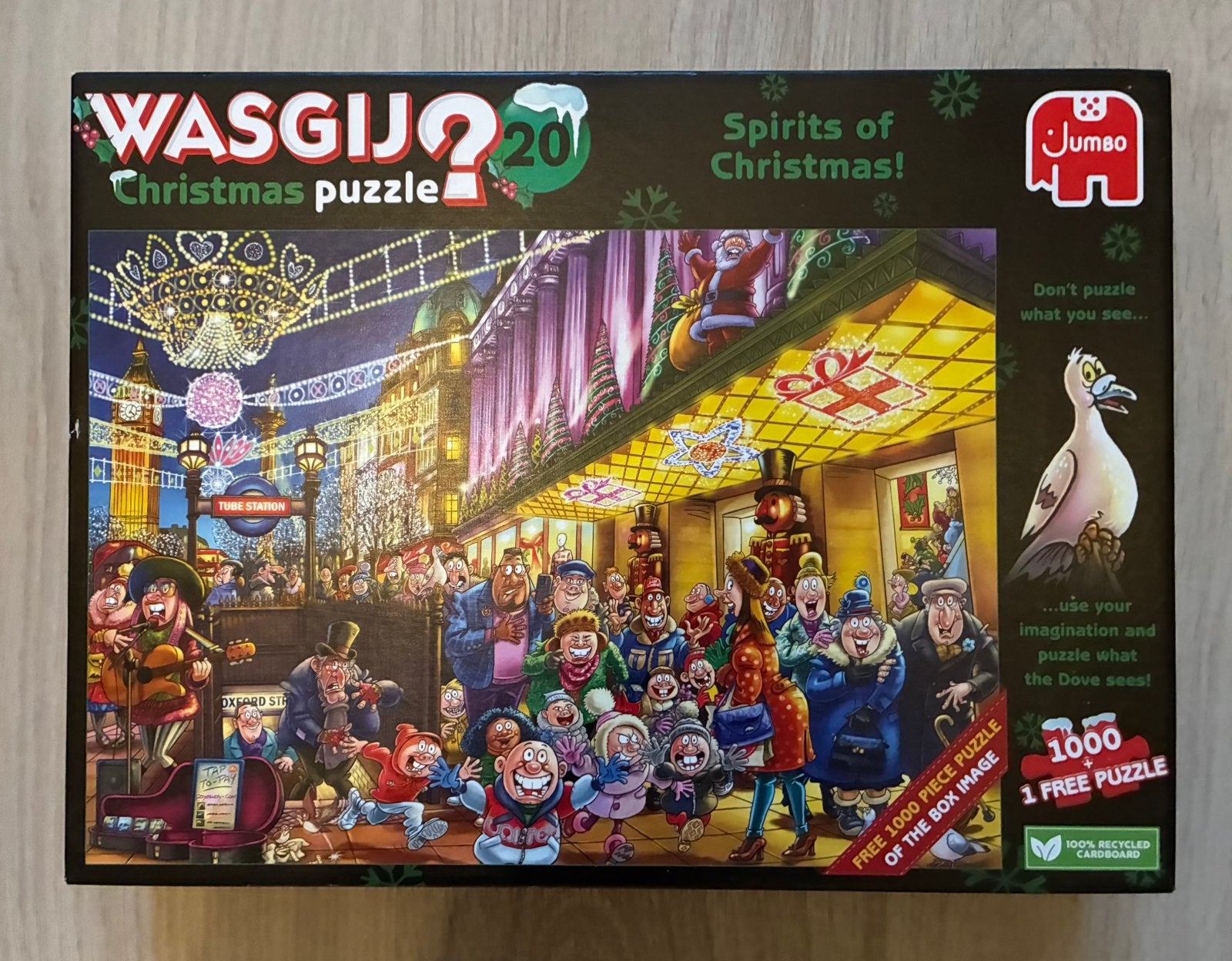 Dubbele wasgij puzzel - 2x1000 stukjes, Ophalen, 500 t/m 1500 stukjes, Zo goed als nieuw, Legpuzzel