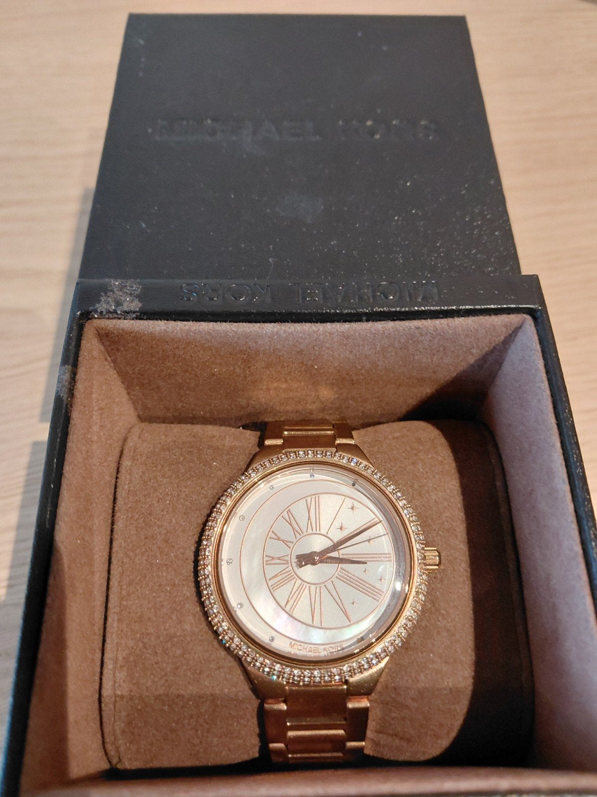 DAMESHORLOGE MICHAEL KORS, Handtassen en Accessoires, Overige merken, Staal, Staal, Polshorloge