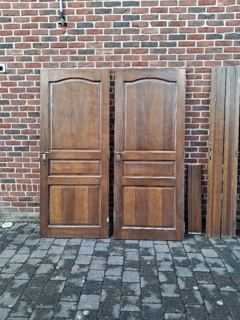 2 klassieke binnendeuren 83x201, Porte intérieure, Enlèvement, Bois, 200 à 215 cm