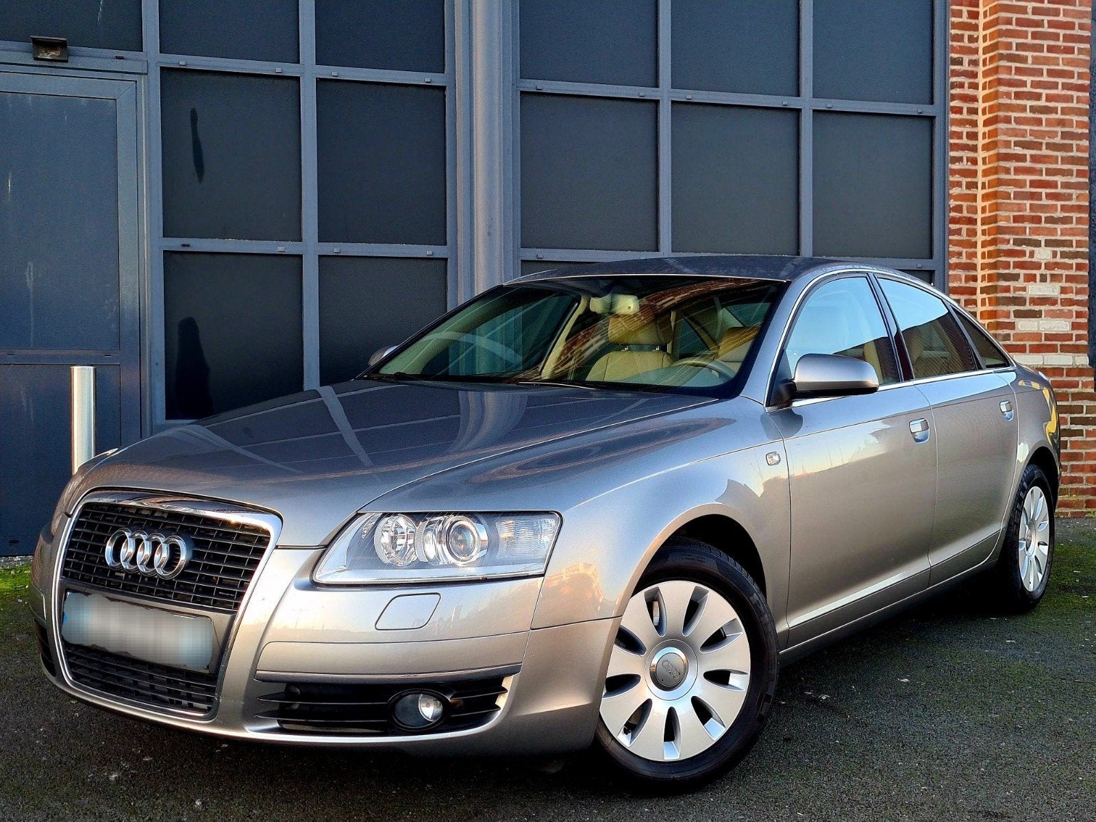 Audi a6 2.0 tdi 140pk eerste eigenaar 41.500kms, Autos, Audi, Cuir, Argent ou Gris, Achat, Beige
