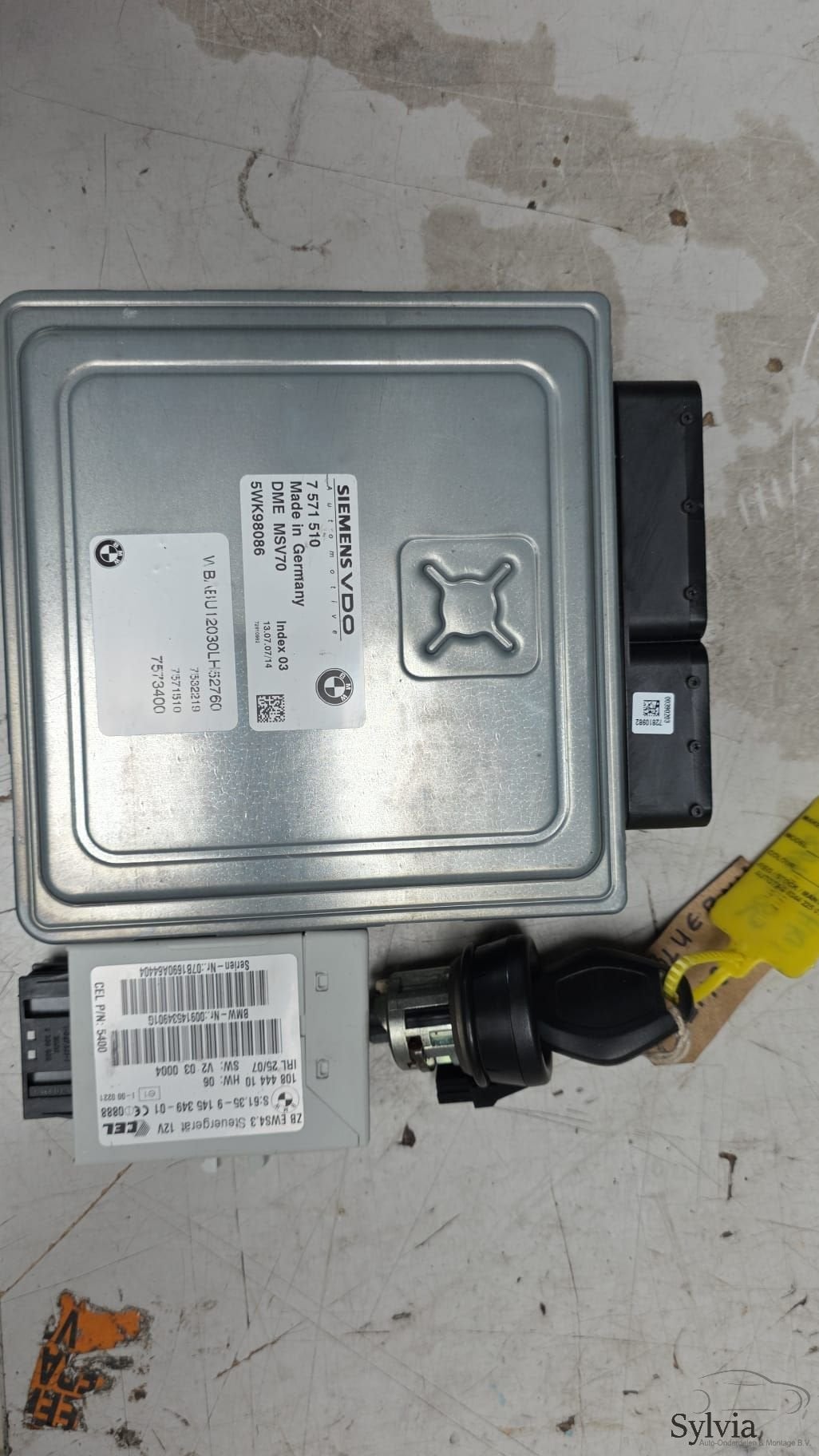 Startset EWS Contactslot + ECU N52 BMW Z4 serie E85 2.5i 613, Gebruikt, -, -, Ophalen of Verzenden