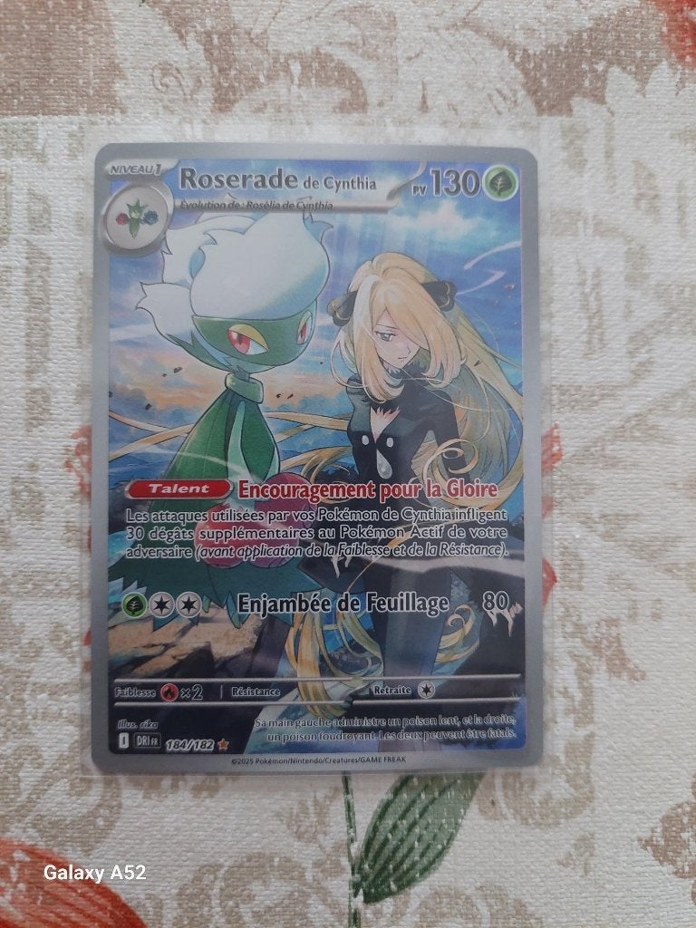 Pokémon - Rivalités Destinées - Roserade de Cynthia 184/182, Enlèvement ou Envoi, Comme neuf, Plusieurs cartes