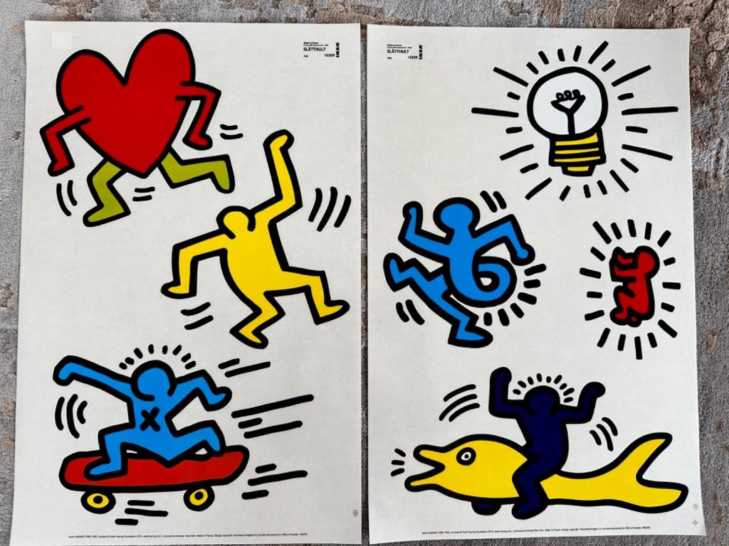 Stickers Slätthult (muraux) Keith Haring X IKEA, Collections, Collections Autre, Neuf, Enlèvement ou Envoi